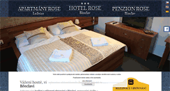 Desktop Screenshot of hotelrose.cz