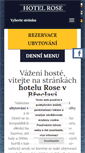Mobile Screenshot of hotelrose.cz