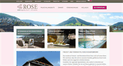 Desktop Screenshot of hotelrose.de