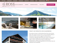 Tablet Screenshot of hotelrose.de